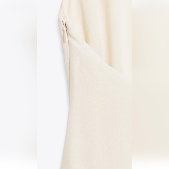 Zara Cream Halter Maxi Dress - Picture 2 of 4